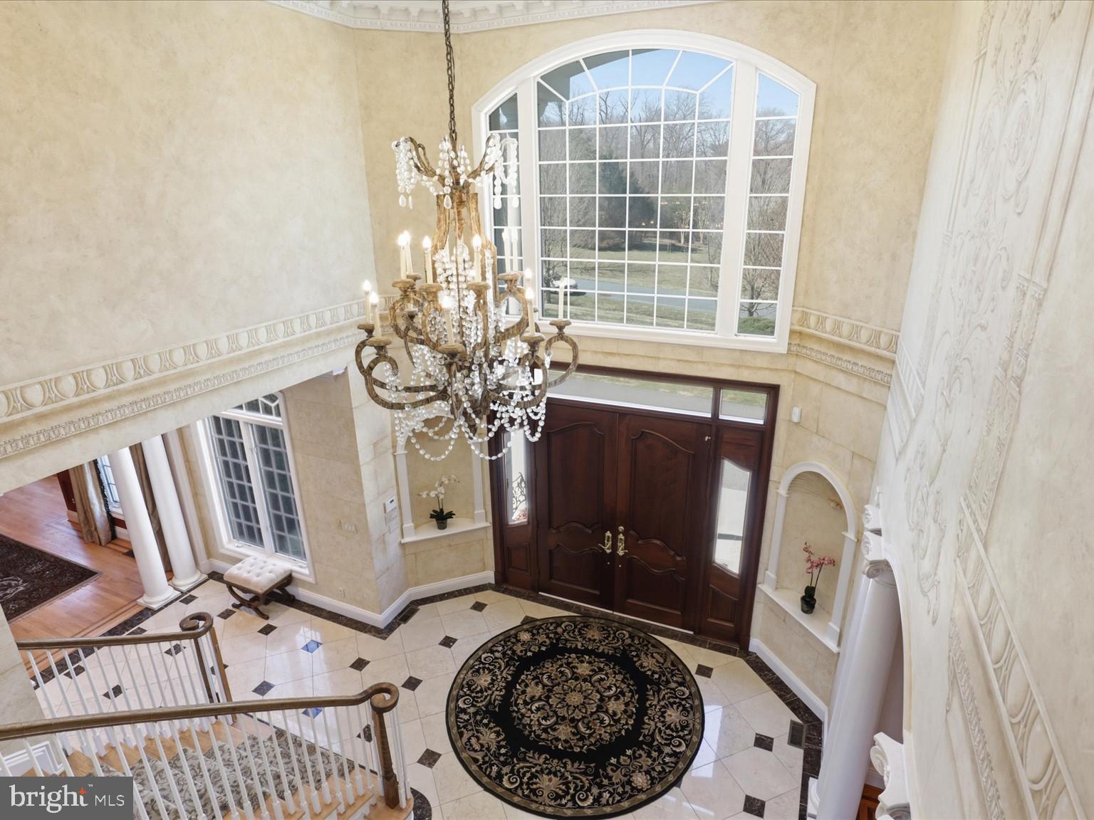 12709 Greenbriar Road Potomac, MD 20854 - Photo 21 of 120 Elegant foyer with grand chandelier.