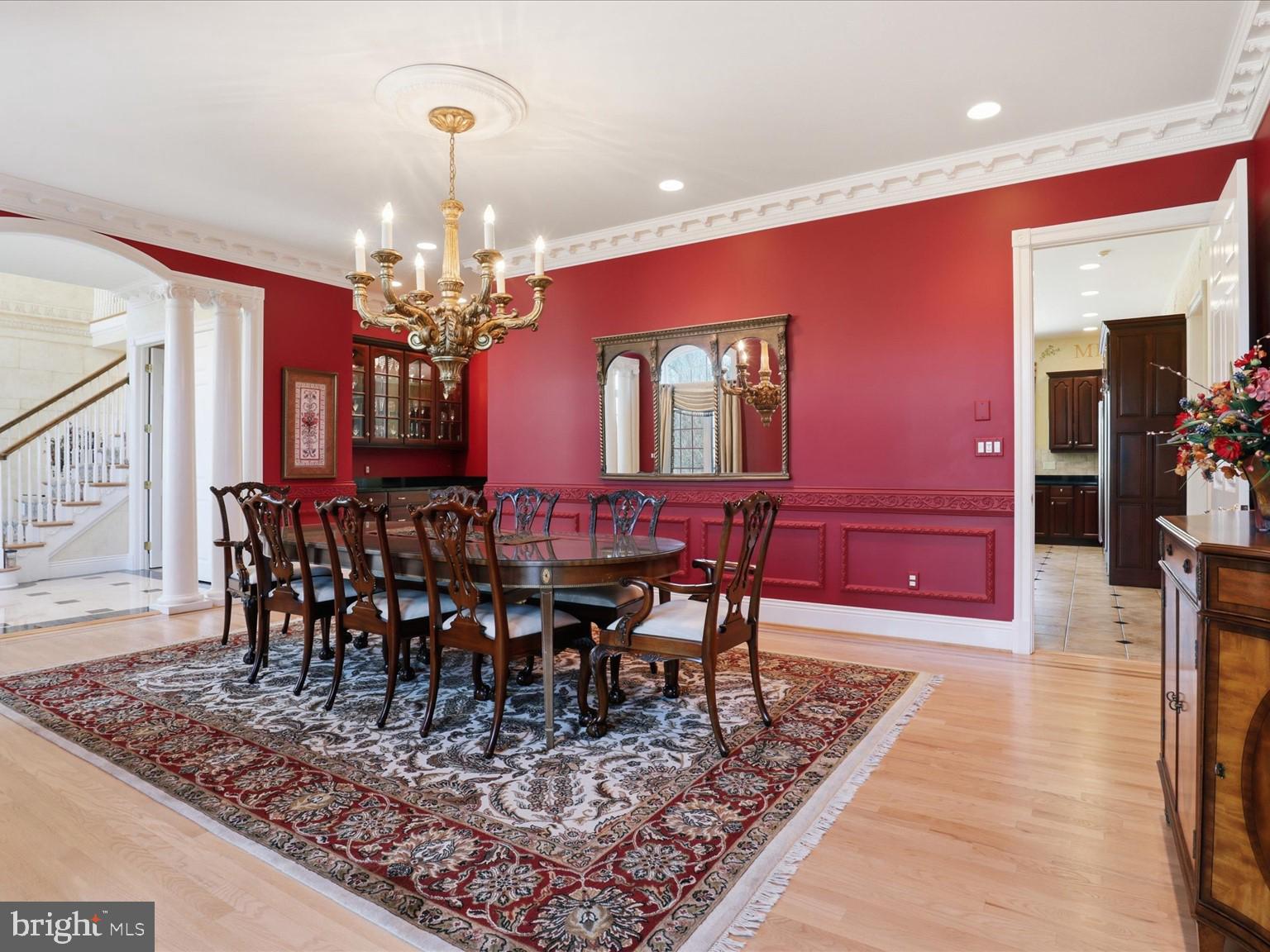 12709 Greenbriar Road Potomac, MD 20854 - Photo 5 of 120 Elegant dining in rich hues.