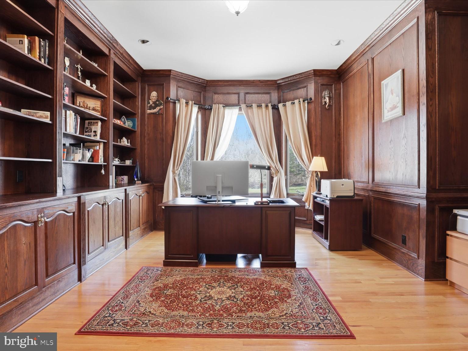 12709 Greenbriar Road Potomac, MD 20854 - Photo 53 of 120 Elegant wood-paneled study retreat.