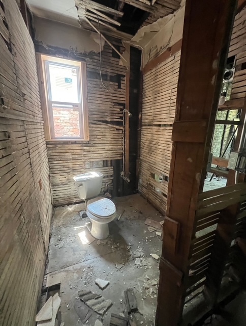 6756 South Lafayette Avenue Chicago, IL 60621 - Photo 13 of 16 a bathroom with a toilet and a shower