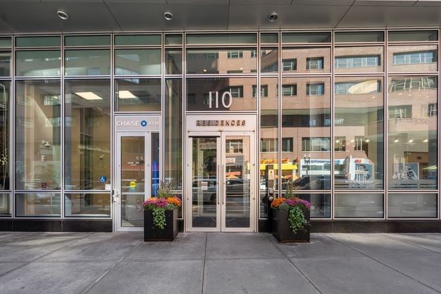 a room with stainless steel appliances