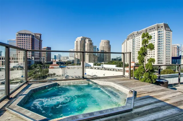 a view of a city from a balcony
