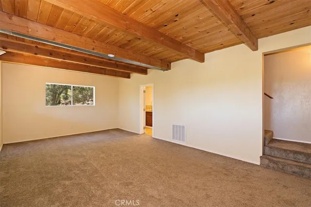 a view of an empty room