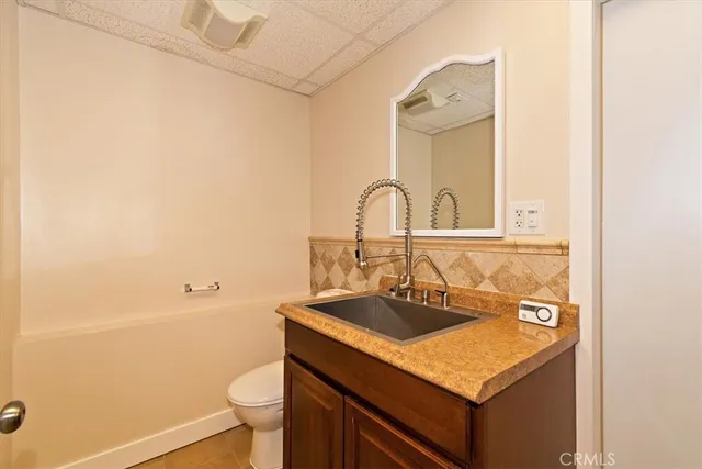 a bathroom with a sink and a toilet