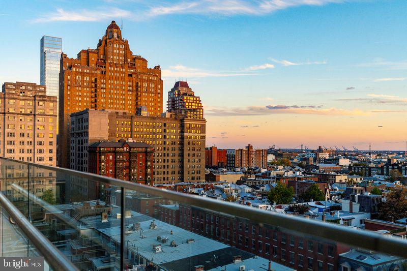 1706 Rittenhouse Square, Unit 801 Philadelphia, PA 19103 - Photo 16 of 48 Dusk On The Living Room Terrace