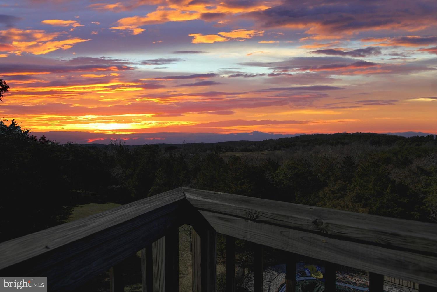 5327 Pond Mountain Road Broad Run, VA 20137 - Photo 15 of 30 Owners Balcony Sunset View