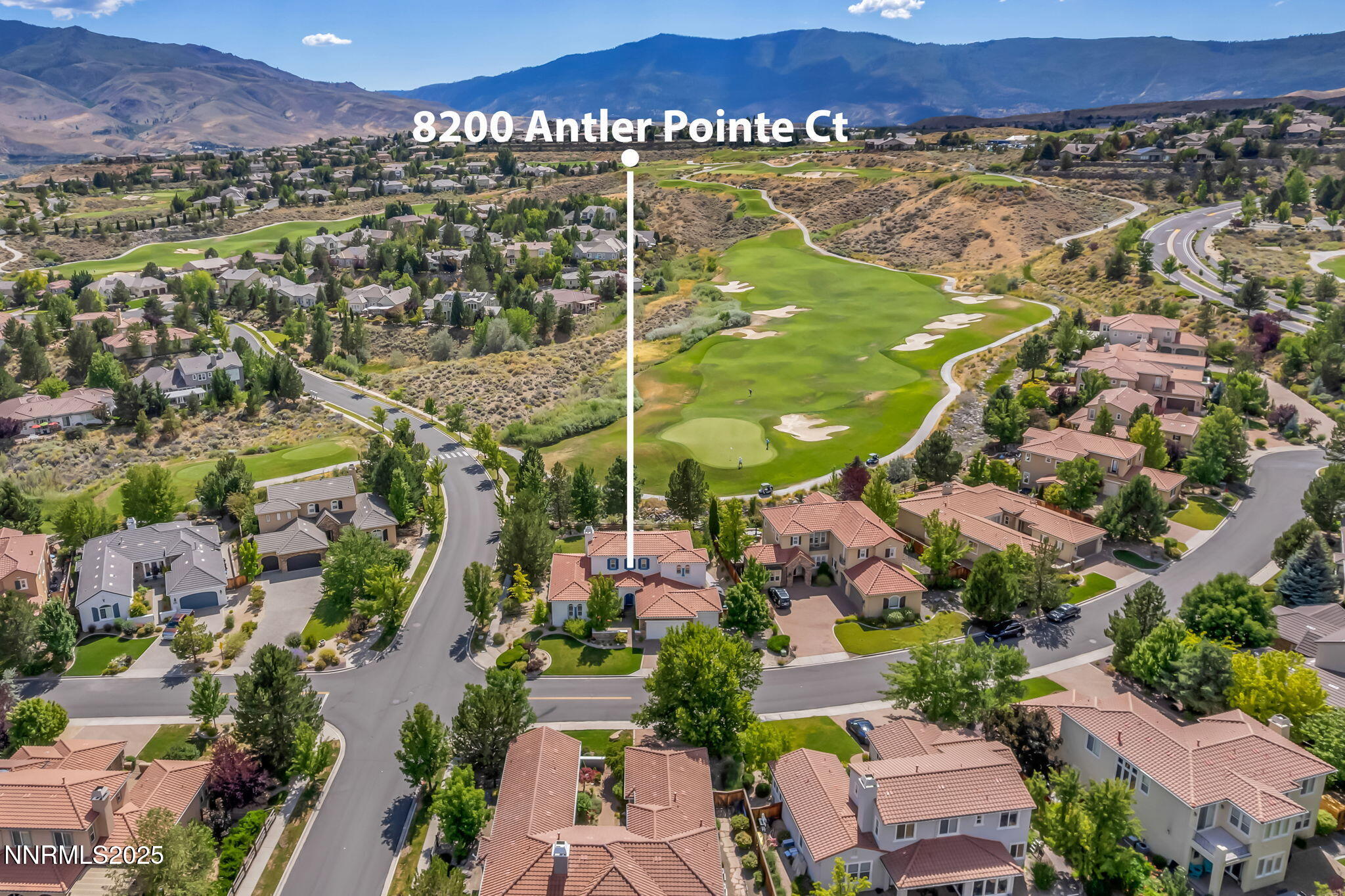 8200 Antler Pointe Court Reno, NV 89523 - Photo 8 of 36 an aerial view of residential houses with outdoor space
