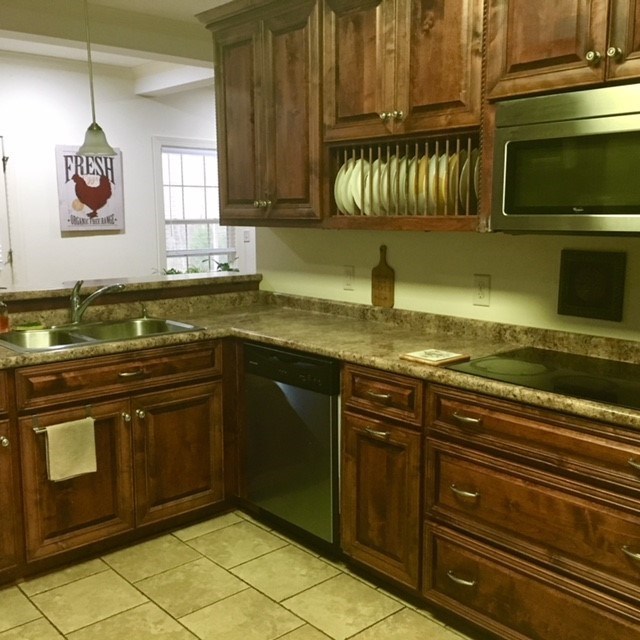 88 Lower Simmons Road Macon, GA 31220 - Photo 11 of 43 a kitchen with granite countertop stainless steel appliances stove a sink and dishwasher next to a window