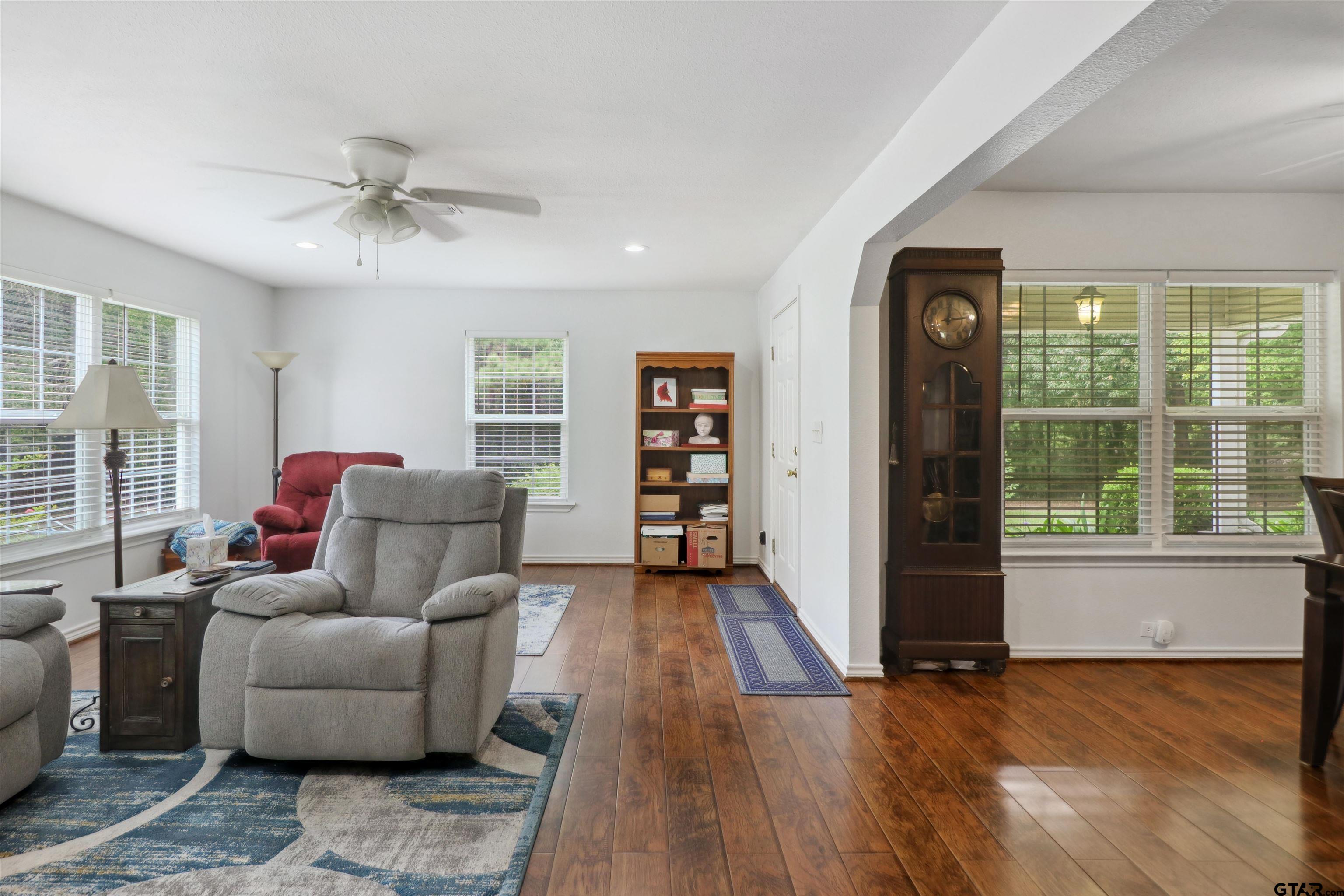 830 County Road 2201 Rusk, TX 75785 - Photo 17 of 40 a living room with furniture and a wooden floor
