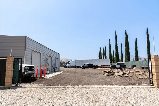 a view of car parked with city view