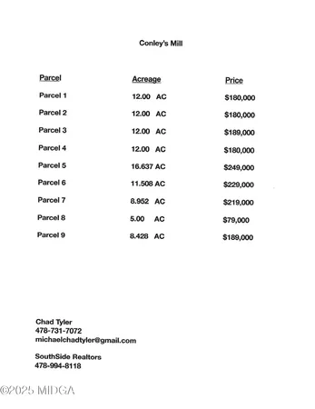$189,000 | 0 Conley Ditch Road, Unit PARCEL 9, Covington, GA 30014