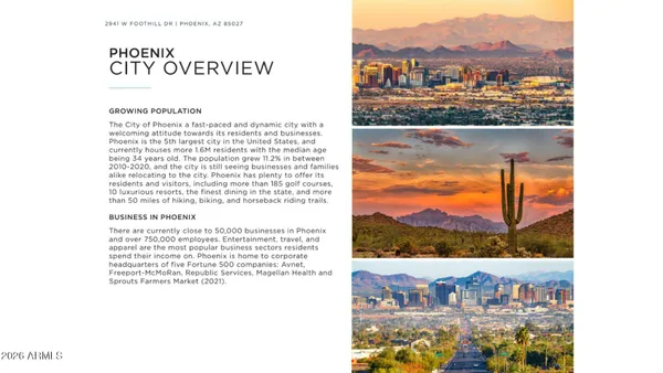 $610,000 | 2941 West Foothill Drive, Phoenix, AZ 85027