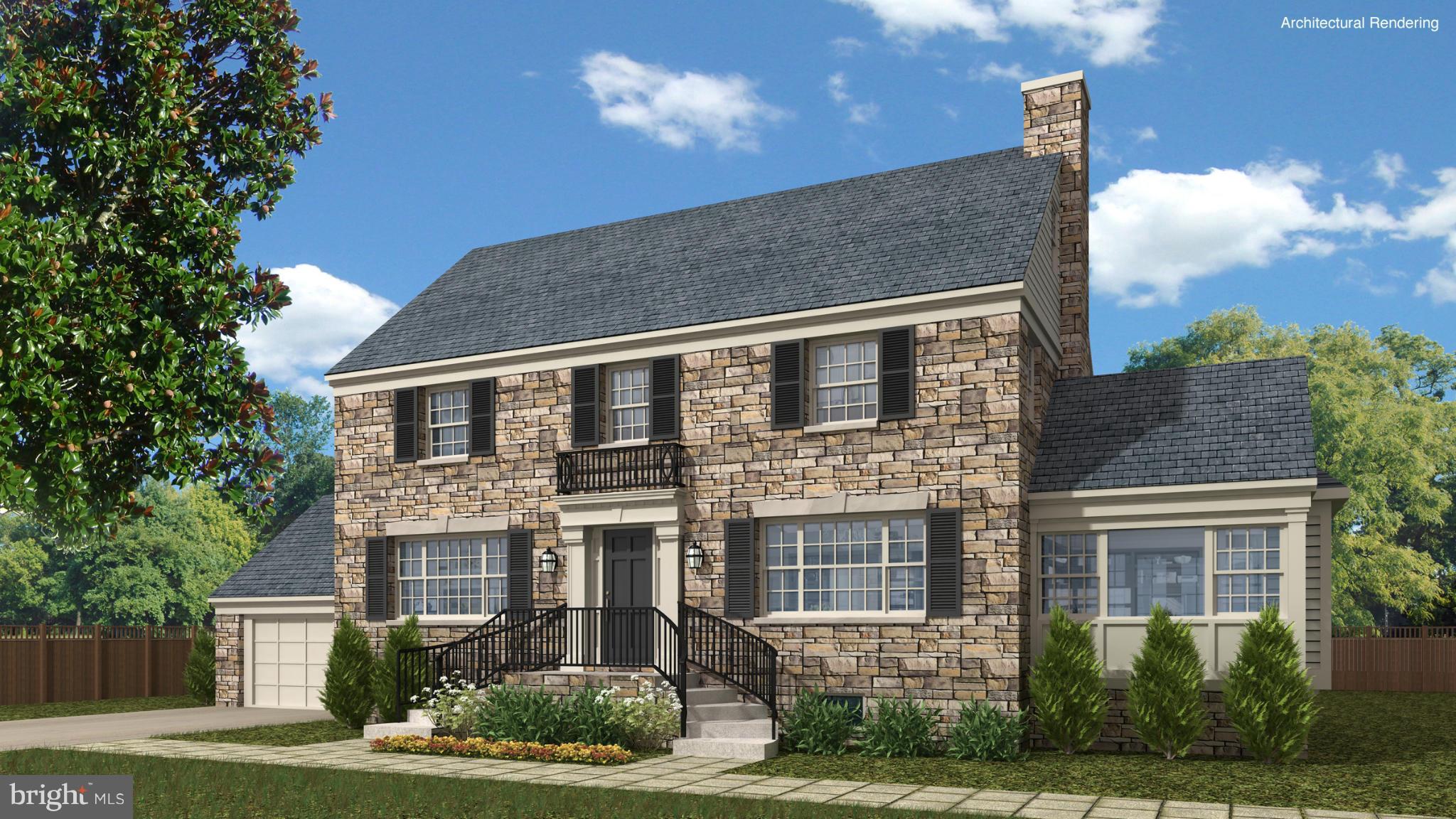 2834 Foxhall Road Northwest Washington, DC 20007 - Photo 1 of 10 Architectural Rendering of front.