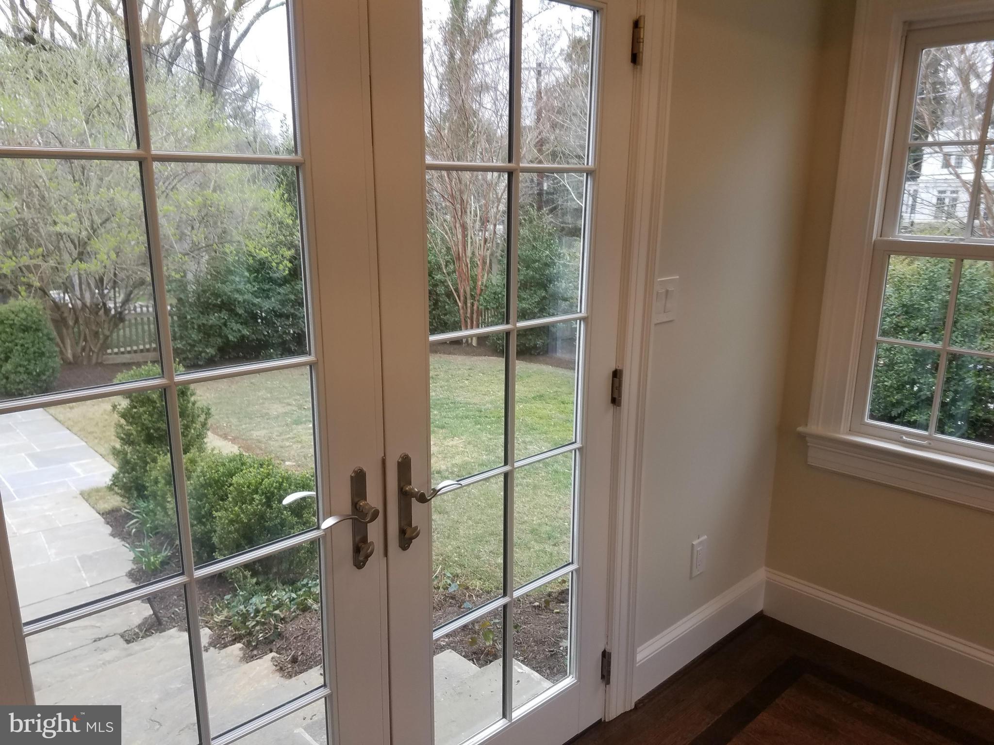 2834 Foxhall Road Northwest Washington, DC 20007 - Photo 4 of 10 View from the main floor study