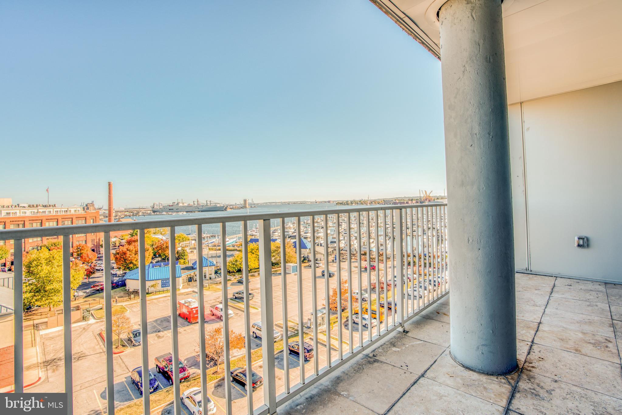 2702 Lighthouse Point East, Unit 626 Baltimore, MD 21224 - Photo 47 of 60 Balcony with city and water views