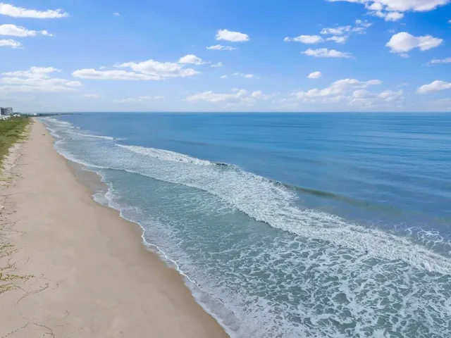 a view of beach and ocean