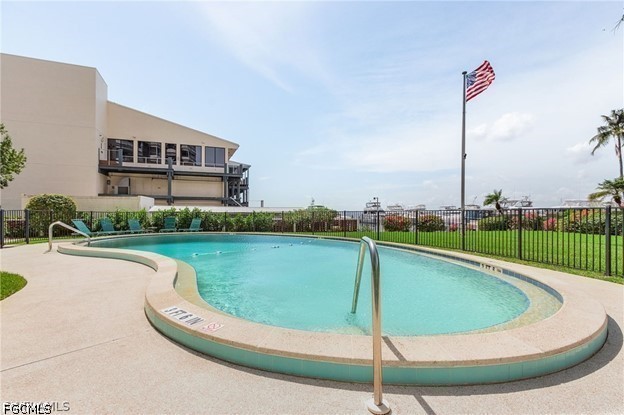 2350 West First Street, Unit 603 Fort Myers, FL 33901 - Photo 17 of 17 a view of a swimming pool with a terrace