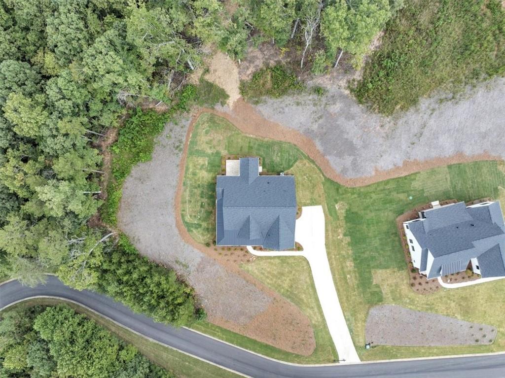 388 Oxford Road Ball Ground, GA 30107 - Photo 55 of 55 an aerial view of a house with a yard and trees