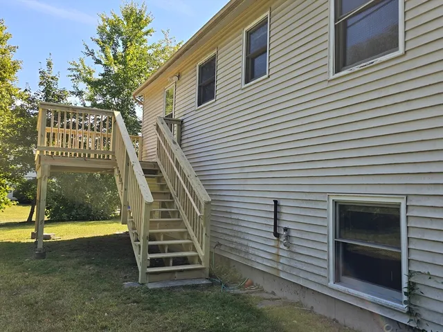 a view of outdoor space and deck