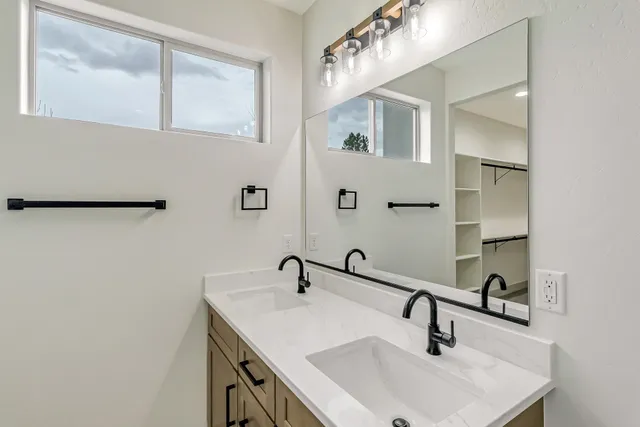 a bathroom that has a shower shower