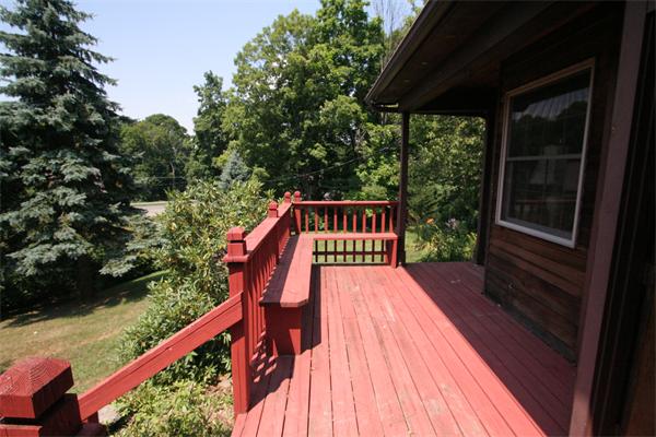 352 Montague Road Sunderland, MA 01375 - Photo 5 of 27 a view of deck with wooden floor and outdoor seating