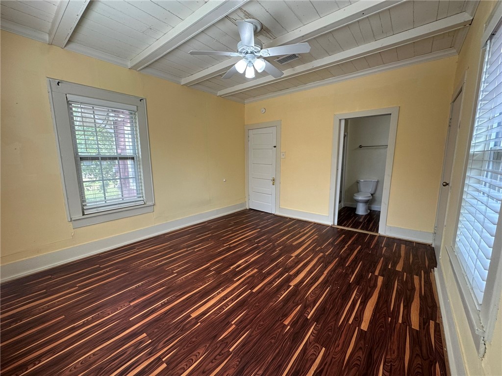 131 Dell Street Portland, TX 78374 - Photo 25 of 40 a view of an empty room with wooden floor and a window