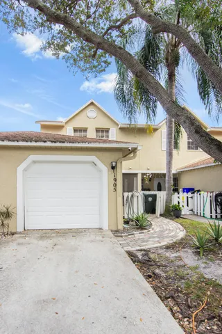 a view of a house with a outdoor space