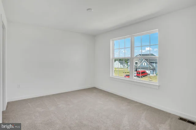 an empty room with window