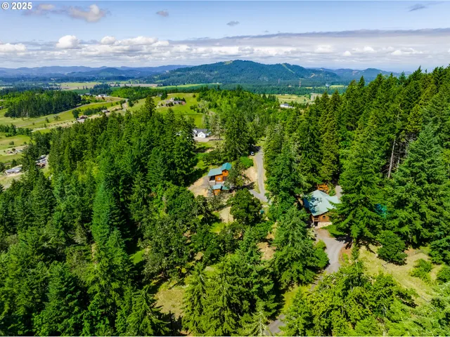 a front view of house along with trees