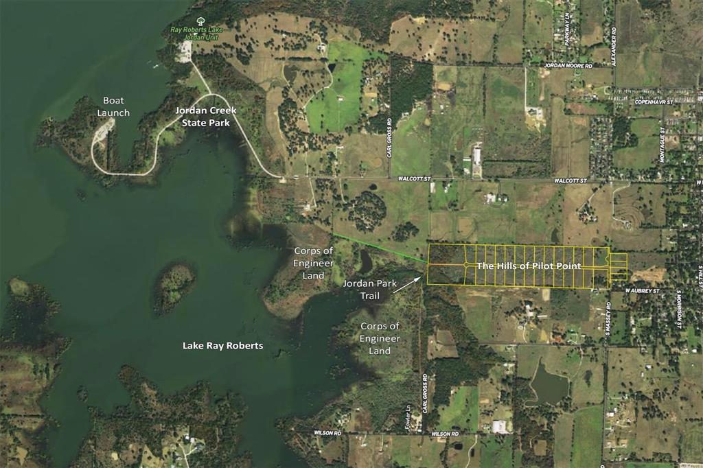 720 Vest Lane Pilot Point, TX 76258 - Photo 2 of 6 Aerial map