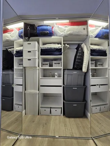 a view of walk in closet