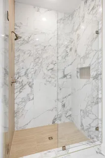 an empty room with an entryway