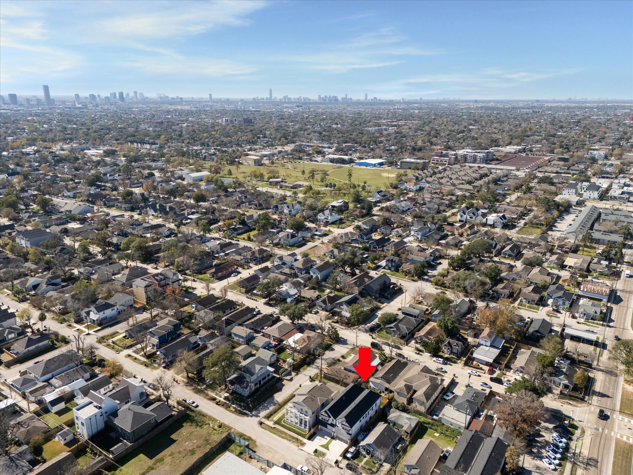 1303 Cordell Street, Unit B Houston, TX 77009 - Photo 40 of 41 an aerial view of a city