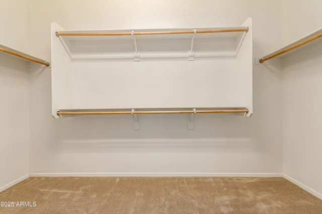 a close view of closet