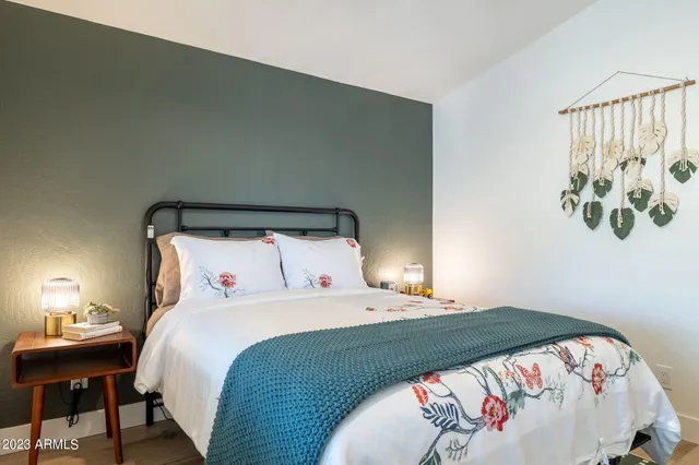 a table with white walls and glass top table