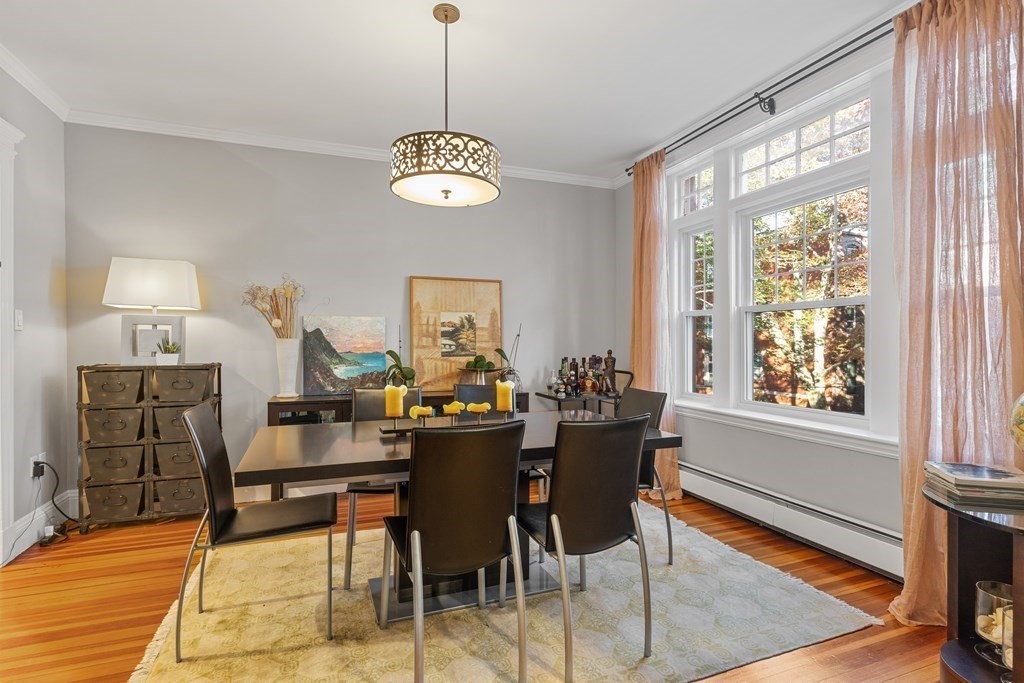 20 Strathmore Road, Unit 2 Brookline, MA 02445 - Photo 2 of 28 a view of a dining room with furniture window and wooden floor