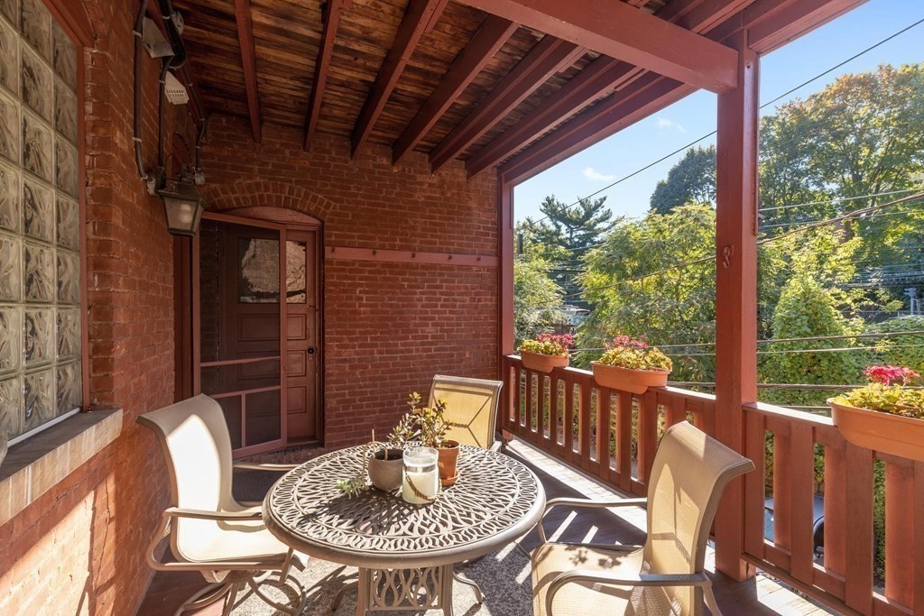 20 Strathmore Road, Unit 2 Brookline, MA 02445 - Photo 23 of 28 a outdoor dining space with furniture and outdoor view
