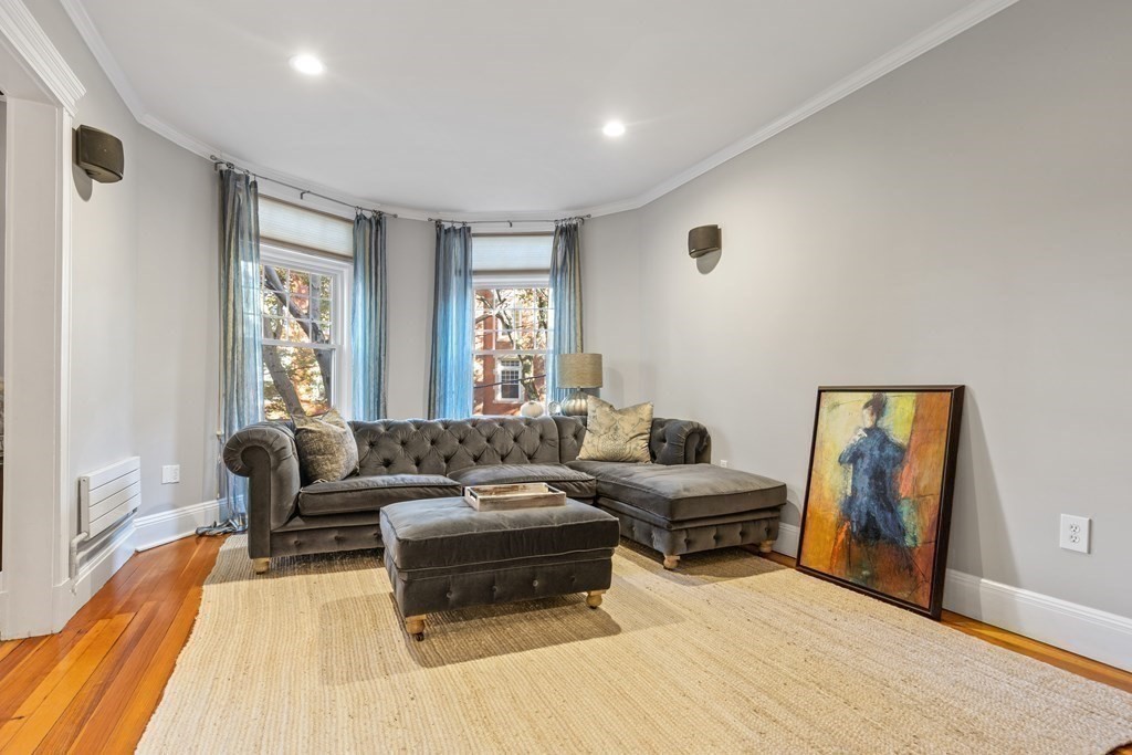 20 Strathmore Road, Unit 2 Brookline, MA 02445 - Photo 6 of 28 a living room with furniture and a window