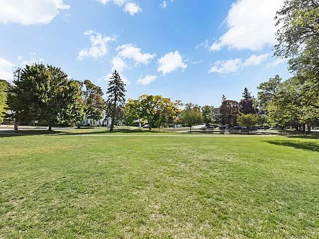 a view of a green field