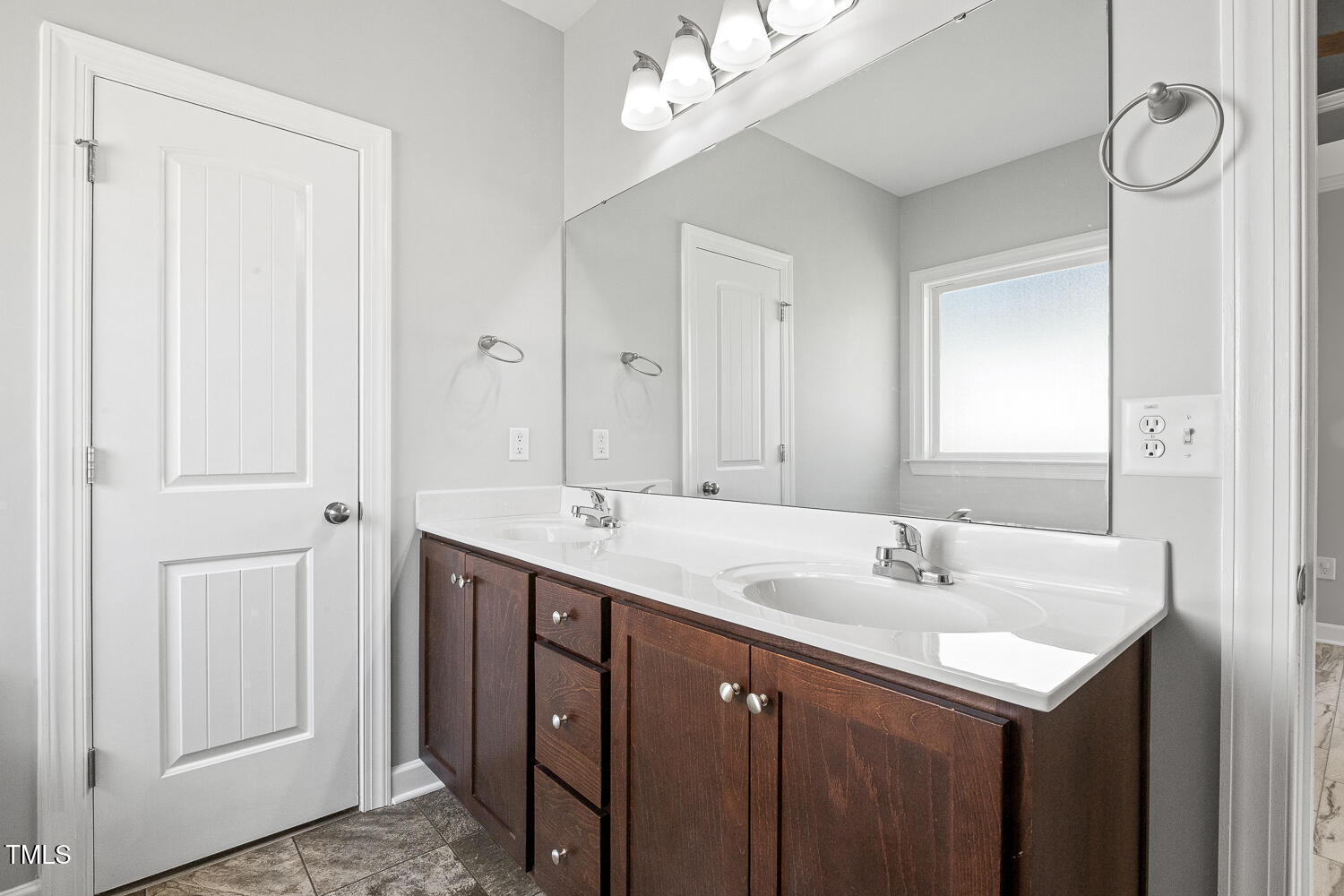 808 Cross Link Drive Angier, NC 27501 - Photo 21 of 30 a bathroom with a sink vanity and a mirror