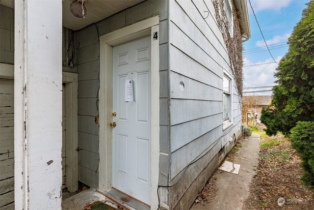 a view of a house with a glass door