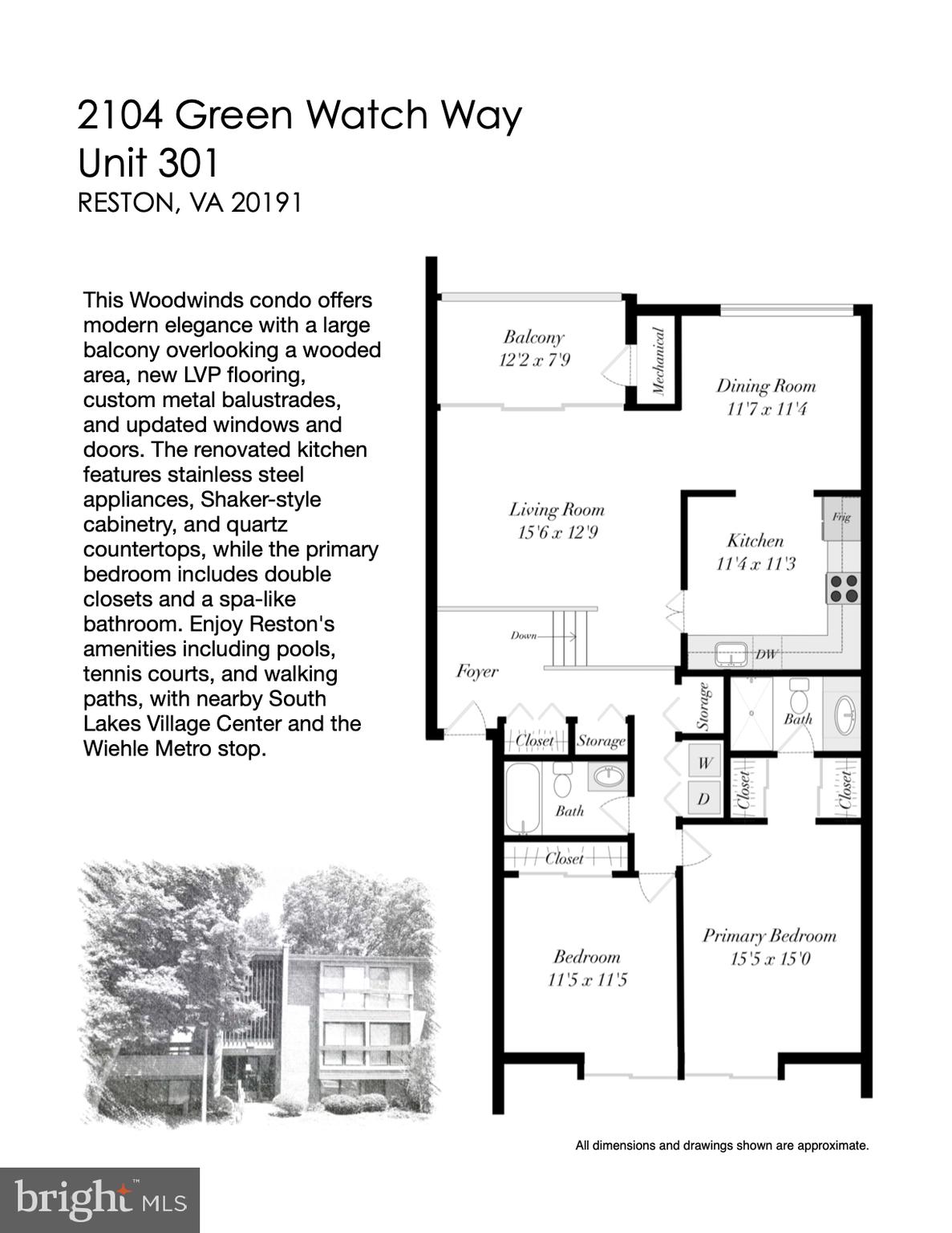 2104 Green Watch Way, Unit 301 Reston, VA 20191 - Photo 33 of 33 Floorplan