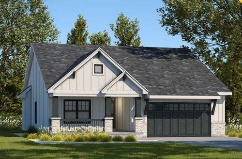 a front view of house with yard