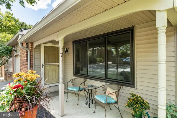 a house view with a seating space