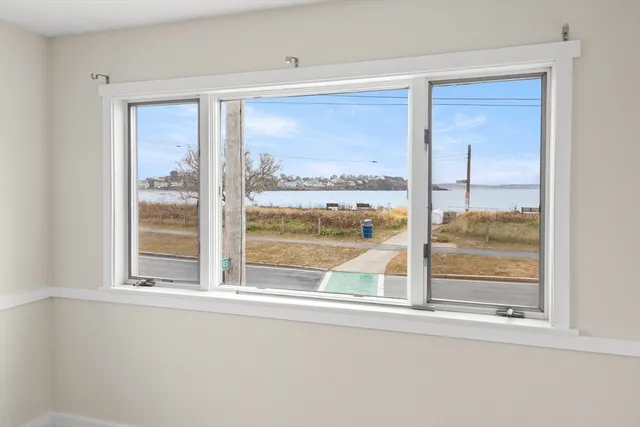 a view of a window and a room