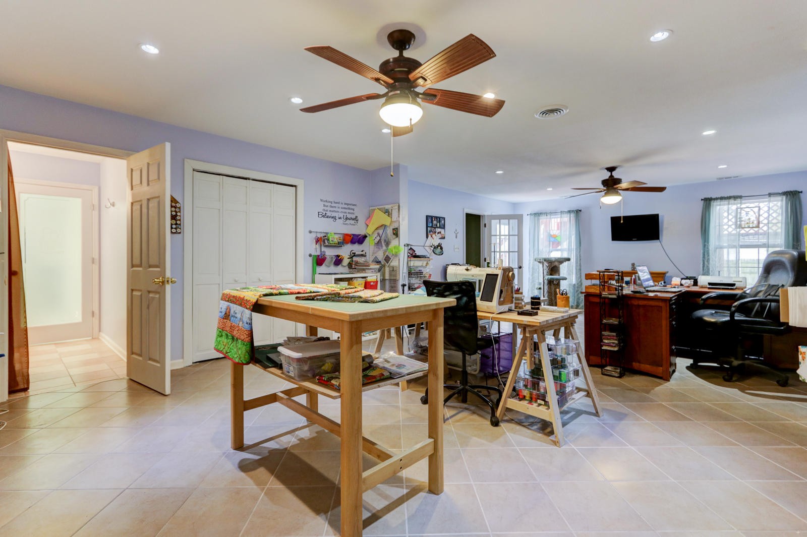 447 Pecan Circle Corryton, TN 37721 - Photo 22 of 28 a view of a livingroom with furniture and a fan