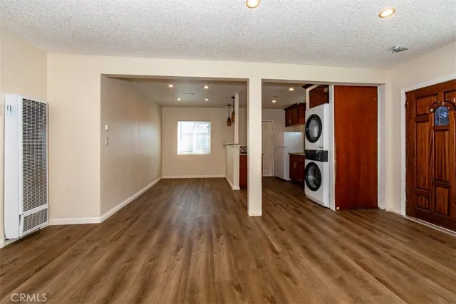 a view of a livingroom with a fireplace