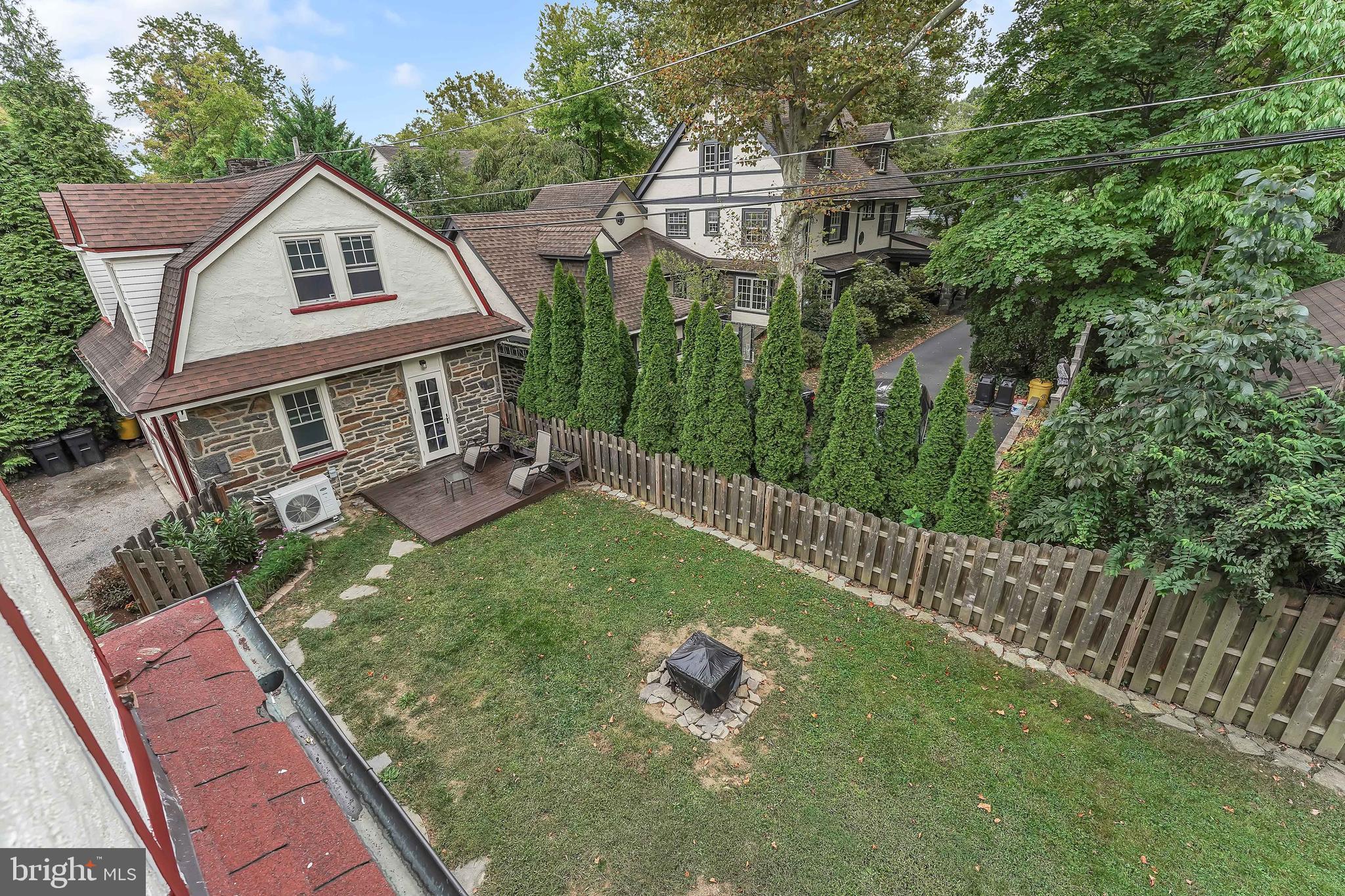 116 Penarth Road Bala Cynwyd, PA 19004 - Photo 42 of 44 View of Rear Yard from Veranda