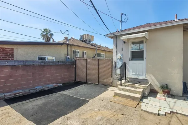 a view of a house with a patio