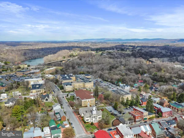 a view of a city with ocean view